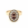 Leon Bakers 18k Oval Champagne Diamond Ring_0