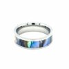 Leon Baker Stainless Steel and Australian Abalone Shell Ring_1