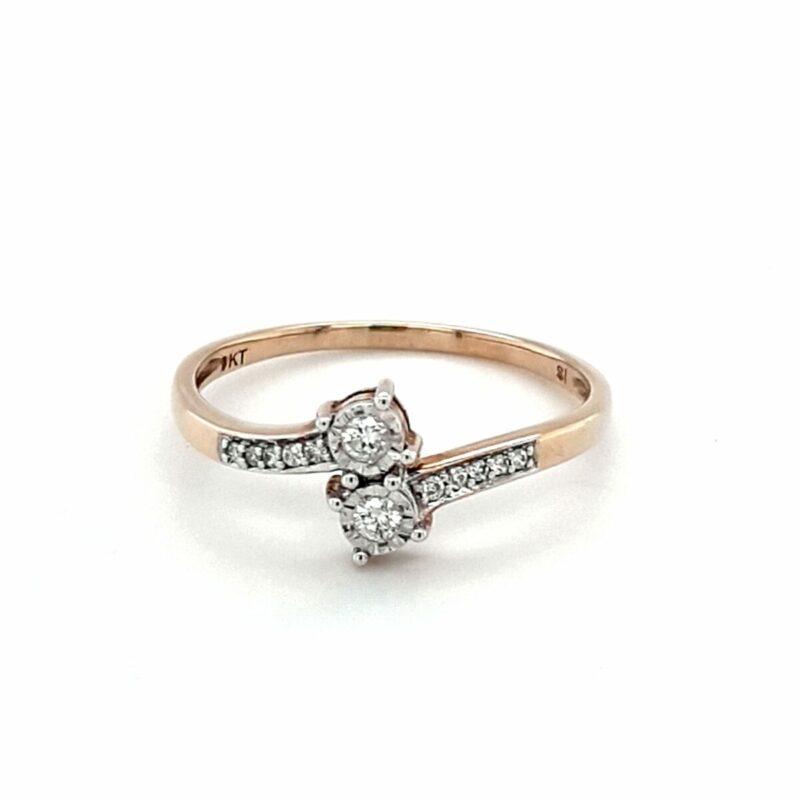 Leon Bakers 9K Yellow Gold Diamond Engagement Ring_0