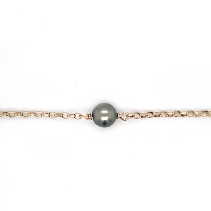 Coral Bay Collection 9K Yellow Gold and Abrolhos Pearl Bracelet with Turtle_0