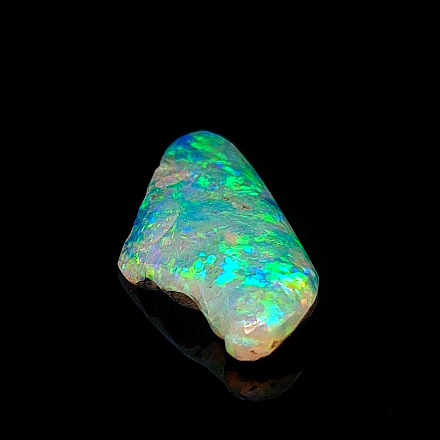 Leon Baker 7.282ct Solid Blue and White Opal_3