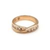 Leon Baker 9K Yellow Gold and Diamond Ribbon Wedding Ring_0