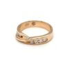Leon Baker 9K Yellow Gold and Diamond Ribbon Wedding Ring_1