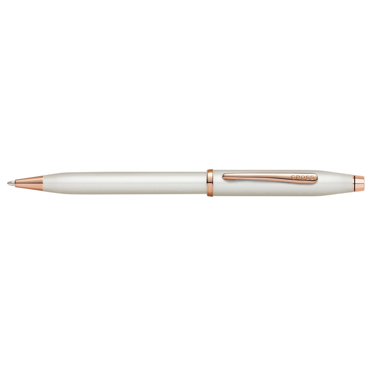 Century II Pearlescent White Lacquer Ballpoint Pen AT0082WG-113_1