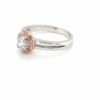 Argyle 18K White Gold Pink and White Diamond Ring_1