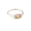 Leon Baker Sterling Silver and White Solid Opal_1