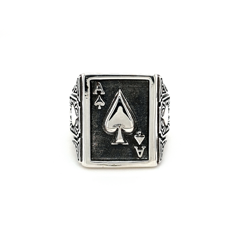 Batavia Collection Ace of Spades Ring_0