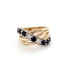 Leon Bakers 9K Yellow Gold Sapphire and Diamond Ring_0