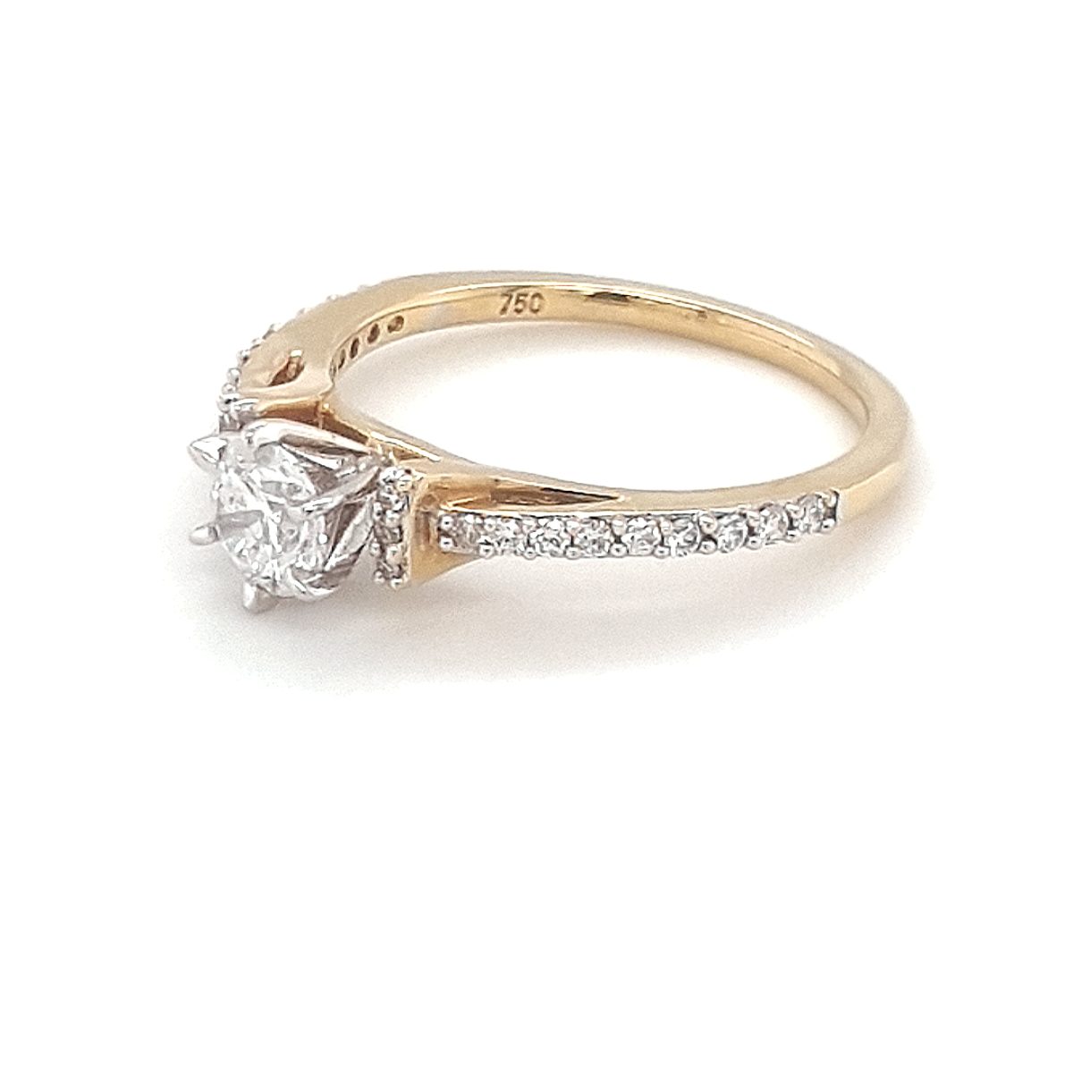 Leon Bakers 18K Yellow Gold Diamond Engagement Ring_1