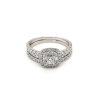 Leon Baker 9K White Gold and Diamond Wedding Ring Set_0