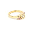 Leon Baker Hand Made 9k Yellow Gold Argyle Pink Diamond Swirl Ring_1