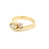 Leon Baker Hand Made 9k Yellow Gold Argyle Pink Diamond Swirl Ring_2