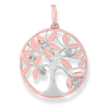 Royal Diamond 9K Rose and White Gold Tree of Life Pendant_0