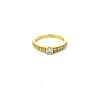 Leon Baker Solid 18ct YG Natural Diamond Ring. Size N1/2_0