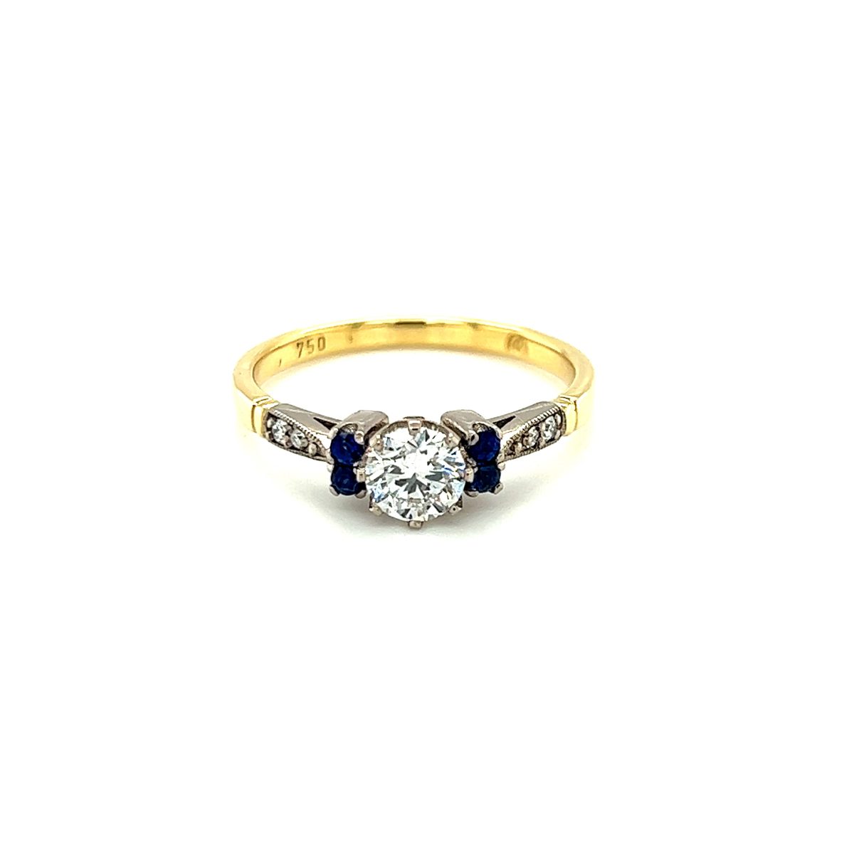 Leon Baker Hand Made 18k Yellow & White Gold Diamond Ring_0