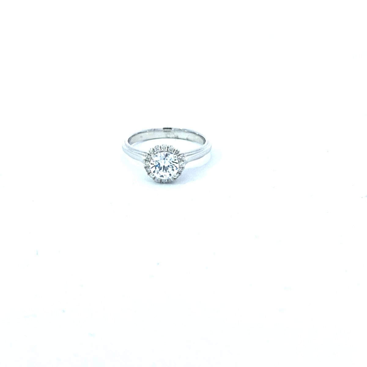 Leon Baker 18CT WG 6 D90 .75CT CZ CENTRE STONE,SIDE DIA= 18 GSI2 Ring_0