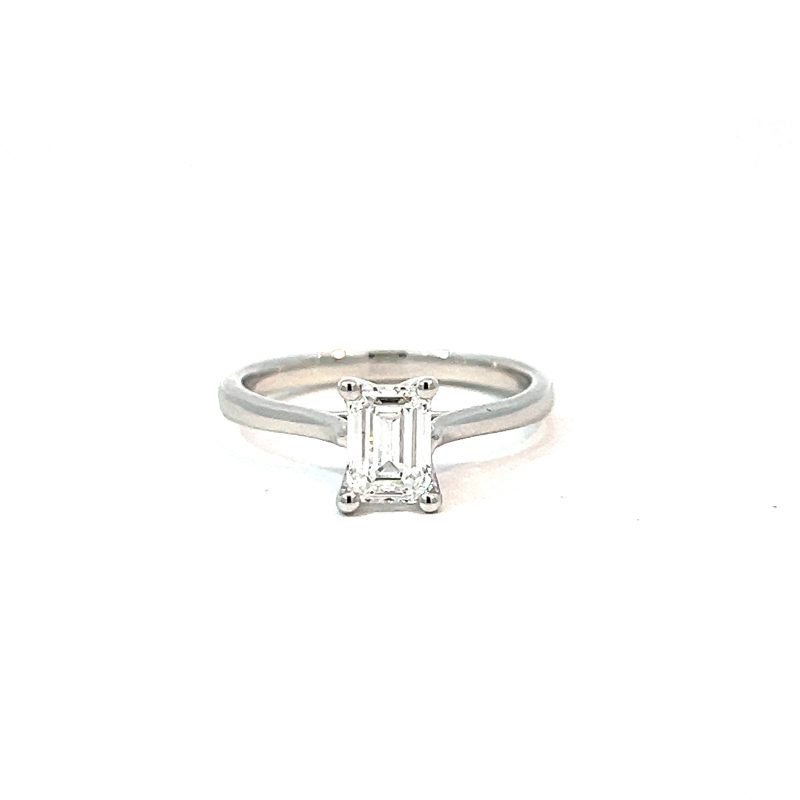 Leon Baker 18K WG LAB DIAM 1.00ct F VS2 EMER LGD RING LGFRE-1664-P_0