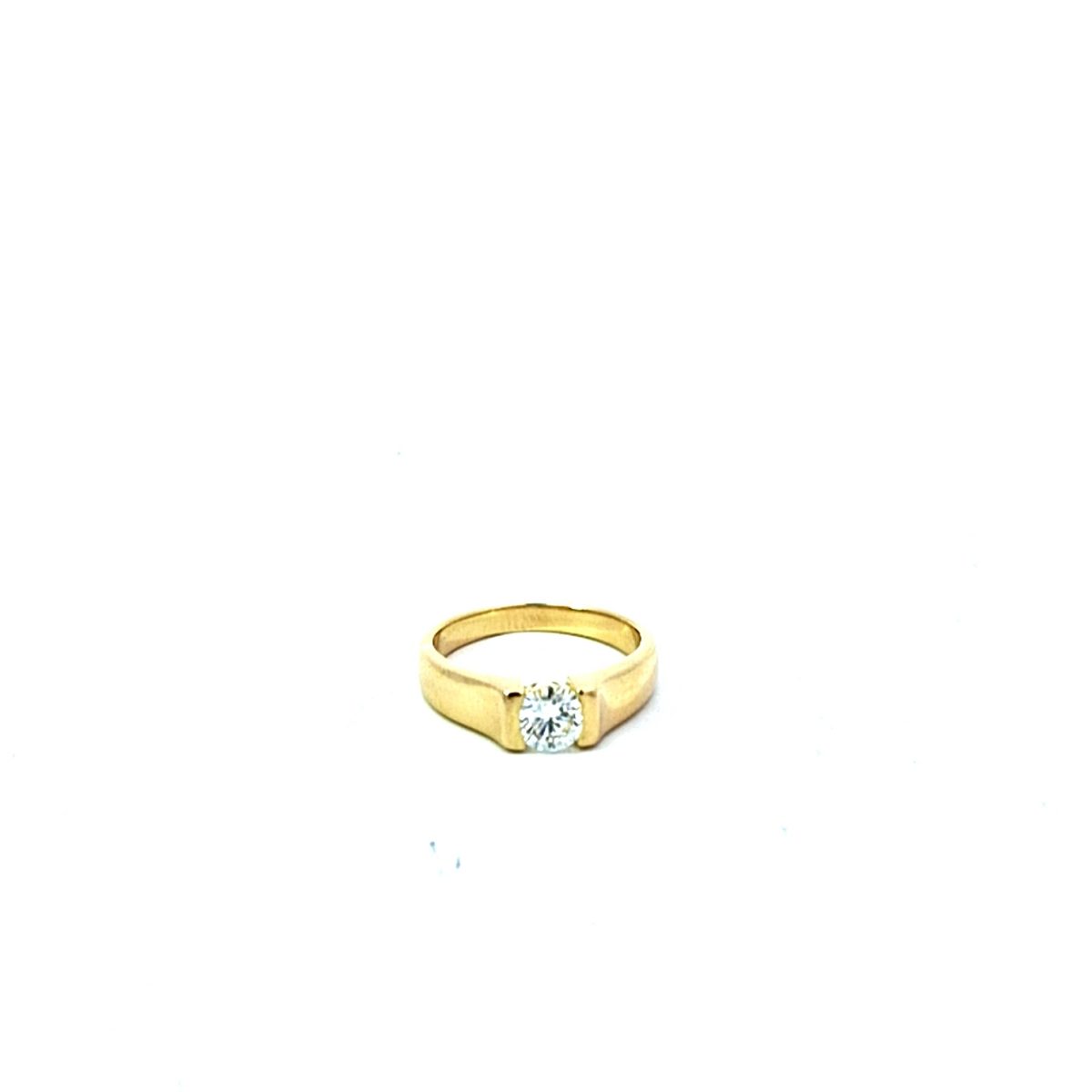 18ct YG solid diamond ring_1