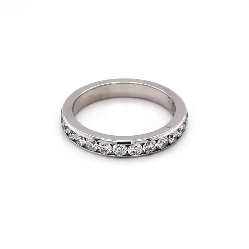 Leon Baker 18K White Gold and Diamond Wedding Ring_0
