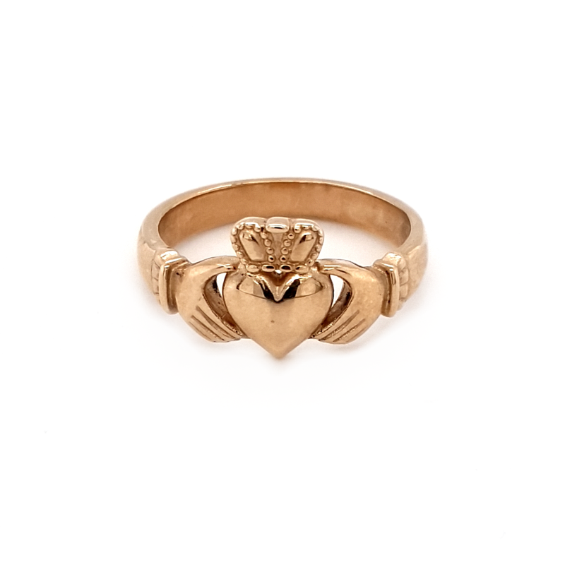 Leon Bakers 9K Yellow Gold Irish Claddagh Ring_0