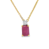 Natural Diamond Ruby Necklace_0