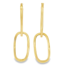 9K YLW Gold Double Loop Drop Earings_0