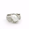 Leon Baker 18K White Gold Broome Keshi Pearl and Diamond Ring_0