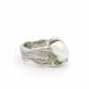 Leon Baker 18K White Gold Broome Keshi Pearl and Diamond Ring_2