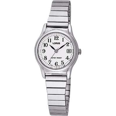 Stainless Steal Ladies Lorus Daywear Watch with Stretch Band_0