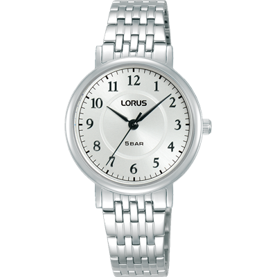 Stainless Steel Ladies Lorus Dress Watch with Polished Band_0