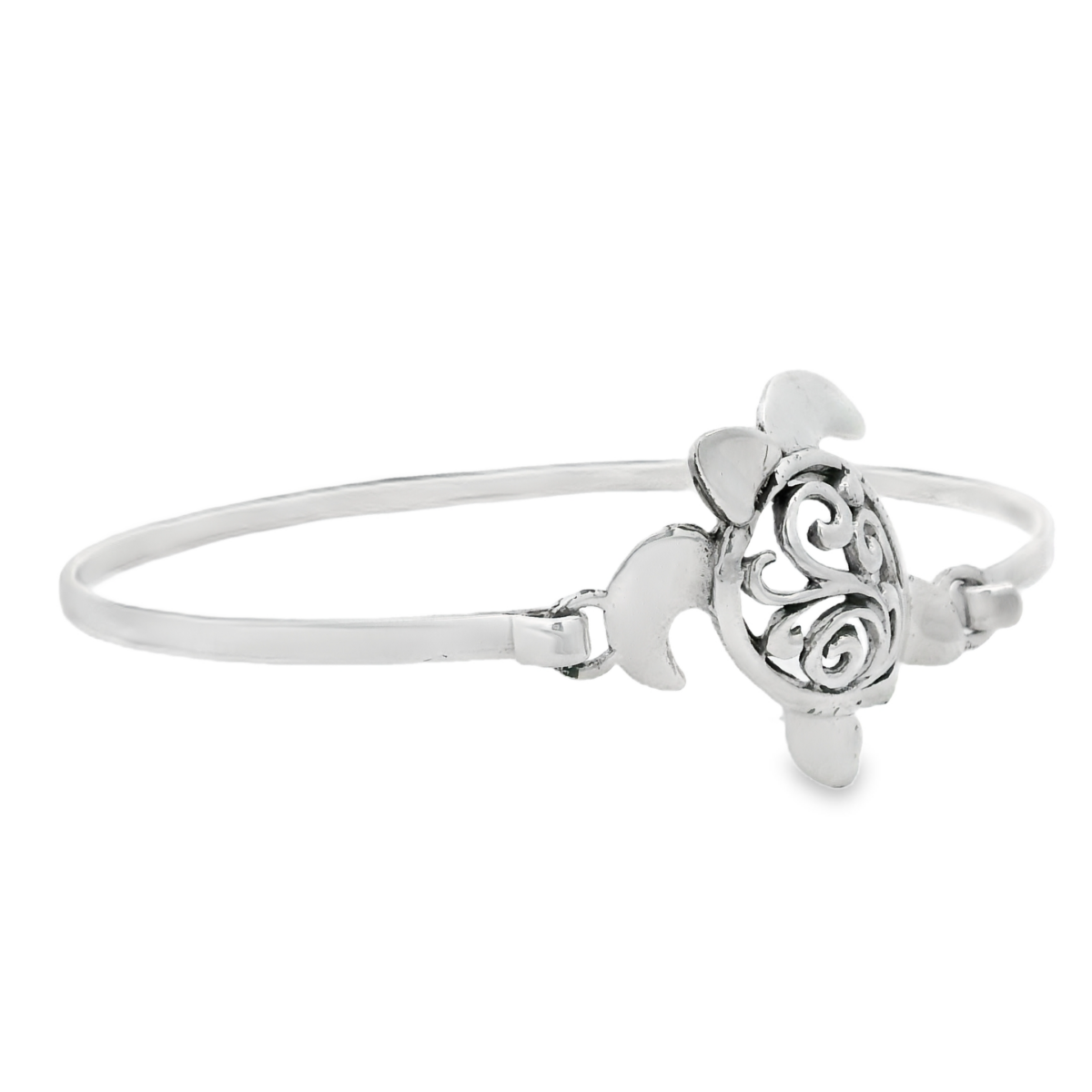 Sterling Silver Turtle Bangle_0