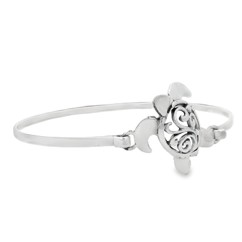 Sterling Silver Turtle Bangle_0