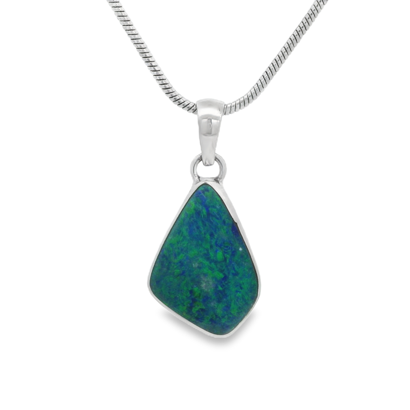 Medium Abstract Opal Pendant Necklace_0